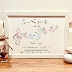 Discount Personalisiertes Geldgeschenk zur Konfirmation im Bilderrahmen – Einzigartiges Geschenk für Patenkind & Konfirmanden Geldgeschenke