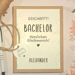 Online Personalisiertes Geldgeschenk zum Bachelor – handgemachte Geschenkbox zum Studienabschluss Geschenke