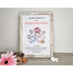 Discount personalisiertes Geldgeschenk zur Konfirmation, Kommunion, Jugendweihe - Motiv Beauty Geldgeschenke
