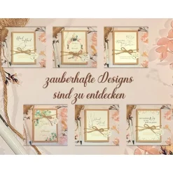 Sale Personalisiertes Geldgeschenk zur Hochzeit – Vintage Hochzeitsgeschenk mit Rosen & Geschenkbox Geldgeschenke