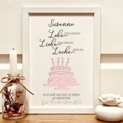 Best Personalisiertes Geldgeschenk zum 60. Geburtstag – Kreative Geschenkidee mit Torte & Spruch Geldgeschenke