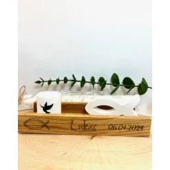Geschenke|Jumiluhandmade Personalisiertes Geschenk zur Kommunion / mit Name und Datum /Kommunionsgeschenk / Kommunion Deko / Tischdeko zur Kommun