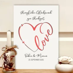 Sale Personalisiertes Hochzeitsgeschenk – Geldgeschenk im Rahmen mit Namen & Datum – Kreatives Geschenk für Brautpaare Geldgeschenke