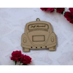 Clearance Personalisiertes Hochzeitsauto aus Holz – Geldgeschenk mit Namen & Datum | Kreatives Hochzeitsgeschenk Mr & Mrs. Hochzeitsgeschenke