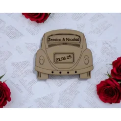 Clearance Personalisiertes Hochzeitsauto aus Holz – Geldgeschenk mit Namen & Datum | Kreatives Hochzeitsgeschenk Mr & Mrs. Hochzeitsgeschenke