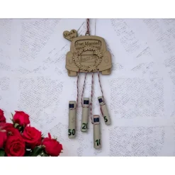 Clearance Personalisiertes Hochzeitsauto aus Holz – Geldgeschenk mit Namen & Datum | Kreatives Hochzeitsgeschenk Mr & Mrs. Hochzeitsgeschenke