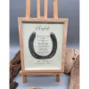 Outlet Personalisiertes Hochzeitsgeschenk mit echtem Hufeisen – Unikates Wandbild als Glücksbringer zur Hochzeit Hochzeitsgeschenke