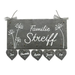 Sale Personalisiertes Hochzeitsgeschenk: Handgemachtes Schiefer-Türschild Familie – Einzigartiges, hochwertiges Namensschild Hochzeitsgeschenke