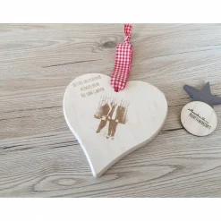 Online Personalisiertes Holzherz, Wandbild, Foto, Spruch, Geschenk, zum aufhängen Valentinstagsgeschenke