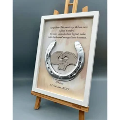 Outlet Personalisiertes Hufeisen Geburtsgeschenk – Einzigartige Wanddeko zur Geburt mit echtem Hufeisen Geschenke