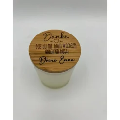 Outlet Personalisiertes Kerzengeschenk im Glas für Erzieherin, Hebamme & Tagesmutter – Abschied, Dankeschön mit Name Kinder Danksagungskarten