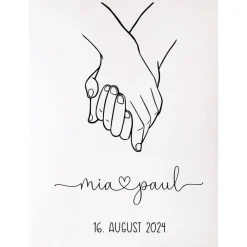 Online Personalisiertes Kissen zur Hochzeit Brautpaar Hochzeitsgeschenk Lineart Hochzeitsgeschenke