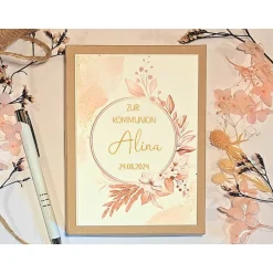 Best Personalisiertes Kommunionsgeschenk Mädchen – Geschenkbox mit Namen & Geldsäckchen Geschenke
