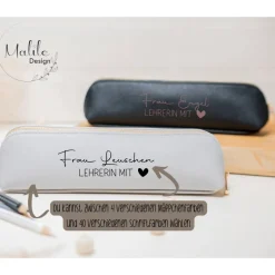 Sale Personalisiertes Mäppchen Lehrerin mit Herz I Federmäppchen I Geschenkidee I Geschenk I Stiftemäppchen Kinder Federmäppchen