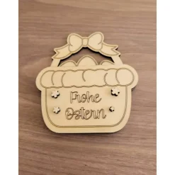 New Personalisiertes Osterkörbchen aus Holz als Geldgeschenk-Verpackung – Kreative Geschenkidee zu Ostern Geschenkverpackungen