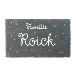 Outlet Personalisiertes Schiefertürschild mit Name – Handgemachtes Haustürschild aus Schiefer, wetterfest & exklusiv, Geschenkidee Familie Geschenke