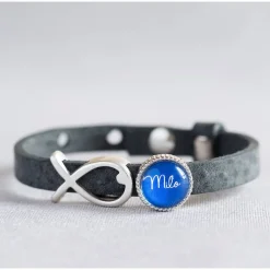 Outlet Personalisiertes Schulkind Armband aus Echtleder – Kinderarmband zur Einschulung Schmuck