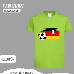 Best Personalisiertes Shirt Fußball EM Europameisterschaft Deutschland Wunschzahl & Name Kinder Dekoration