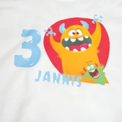 Best Personalisiertes Shirt Geburtstag süße Monster mit Name & Zahl Kinder Dekoration