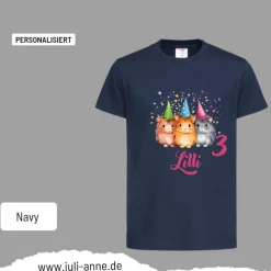 Best Personalisiertes Shirt GEBURTSTAG Zahl & Name personalisiert Meerschweinchen 2 Kinder Dekoration