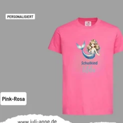 Sale Personalisiertes Shirt SCHULKIND Name personalisiert Mermaid Cutie 12 Kinder Einschulung