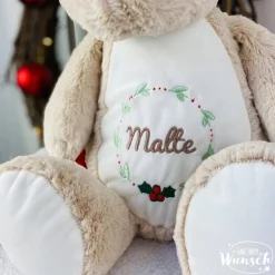 Sale Personalisiertes Stofftier mit Tasche | Rentier Kuscheltier mit Namen | Weihnachtsgeschenk für Kinder | Geschenk zu Weih Weihnachtsgeschenke