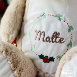 Sale Personalisiertes Stofftier mit Tasche | Rentier Kuscheltier mit Namen | Weihnachtsgeschenk für Kinder | Geschenk zu Weih Weihnachtsgeschenke