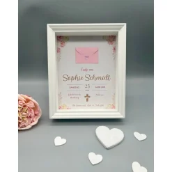 Discount Personalisiertes Taufgeschenk Wanddeko | Custom Wandbild Kinderzimmer | Geldgeschenk zur Taufe  | Wunscherfüller Taufe Geldgeschenke
