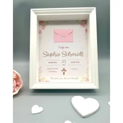 Discount Personalisiertes Taufgeschenk Wanddeko | Custom Wandbild Kinderzimmer | Geldgeschenk zur Taufe  | Wunscherfüller Taufe Geldgeschenke