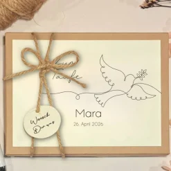 Sale Personalisiertes Taufgeschenk – Geschenkbox mit Name & Datum | Handgefertigtes Geldgeschenk zur Taufe Geldgeschenke
