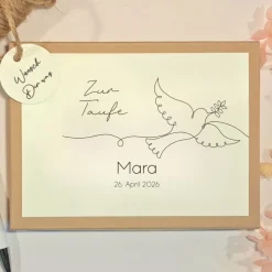 Sale Personalisiertes Taufgeschenk – Geschenkbox mit Name & Datum | Handgefertigtes Geldgeschenk zur Taufe Geldgeschenke