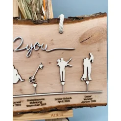 Gastgeschenke|Franzis Creative World Personalisiertes Valentinstagsgeschenk – Einzigartige Liebesgeschichte auf Holz – Geschenk Hochzeitstag & Jahrestag