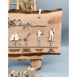 Gastgeschenke|Franzis Creative World Personalisiertes Valentinstagsgeschenk – Einzigartige Liebesgeschichte auf Holz – Geschenk Hochzeitstag & Jahrestag