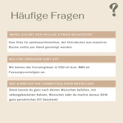 Weihnachtsgeschenke|Zauberhaft & Wunderbar Personalisiertes Vorratsglas Weihnachten Sternchen