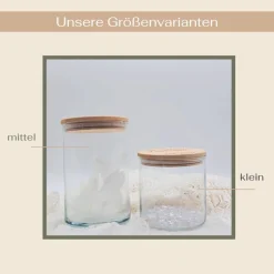 Weihnachtsgeschenke|Zauberhaft & Wunderbar Personalisiertes Vorratsglas Weihnachten Sternchen