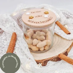 Weihnachtsgeschenke|Zauberhaft & Wunderbar Personalisiertes Vorratsglas Weihnachten Sternchen