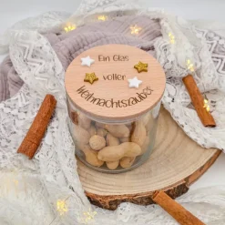 Weihnachtsgeschenke|Zauberhaft & Wunderbar Personalisiertes Vorratsglas Weihnachten Sternchen