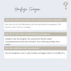 personalisiertes Vorratsglas mit Holzdeckel | Dankeschön Geschenk | Kleinigkeit für dich | Abschiedsgeschenk Hochzeitsdeko