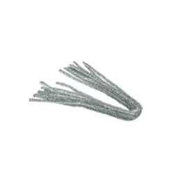 Best Pfeifenputzer 10 Stück silberfarben 50 cm Bastelzubehör