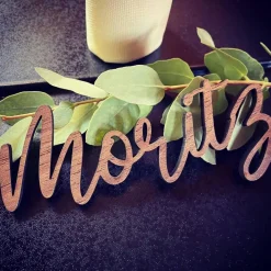 New Platzkärtchen/Tischkarten aus Holz Hochzeit, Feier, Taufe personalisiert in verschiedenen Farben Hochzeitsdeko