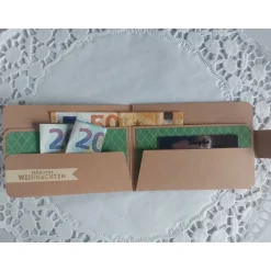 Discount Portemonnaie Geldbörse Gutscheinkarten-Verpackung Geldgeschenk Geldgeschenkverpackung zu Weihnachten Geschenkverpackungen