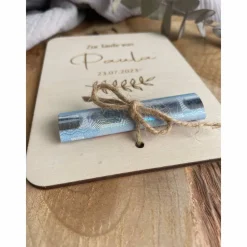 Best Postkarte aus Holz / Grußkarte / Holzkarte / Geldgeschenk / Geschenk zur Kommunion Geldgeschenke