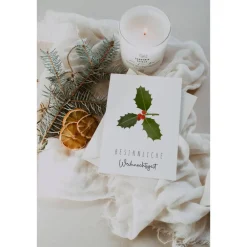 Hot Postkarte Weihnachten Beeren A6 weihnachtliche Grußkarte - Tannenzweig Weihnachtskarte - Grußkarte besinnliche Weihnacht Weihnachtskarten