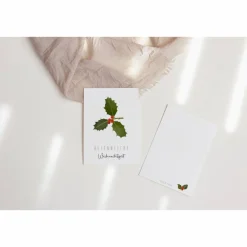 Hot Postkarte Weihnachten Beeren A6 weihnachtliche Grußkarte - Tannenzweig Weihnachtskarte - Grußkarte besinnliche Weihnacht Weihnachtskarten