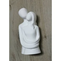 Sale Pärchen, Liebespaar Figur, Keraflott, weiß, handmade Hochzeitsdeko
