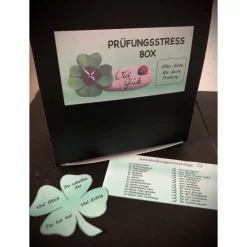 Sale Prüfungsstressbox, Motivationsbox für alle die vor großen Prüfungen stehen - fertig befüllt Geschenke