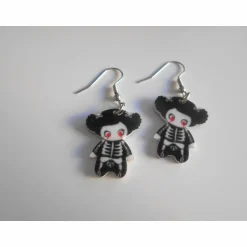 Schmuck|Punkrockdesign Puppe, Zombie,   Ohrhänger, 925, gothic , beidseitig,