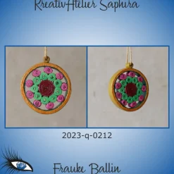 Baumschmuck|KreativAtelier Saphira ►2023-q-0212◄ Weihnachtskugel
