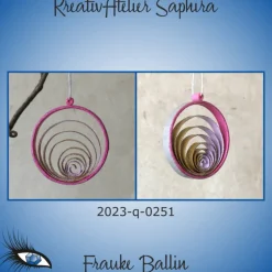 Baumschmuck|KreativAtelier Saphira ►2023-q-0251◄ Weihnachtskugel