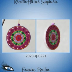 Baumschmuck|KreativAtelier Saphira ►2023-q-0221◄ Weihnachtskugel